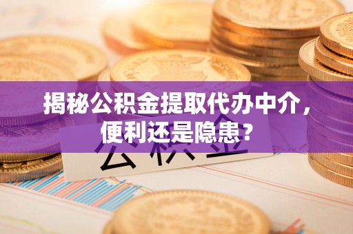 资阳揭秘公积金提取代办中介，便利还是隐患？