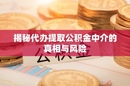 资阳揭秘代办提取公积金中介的真相与风险