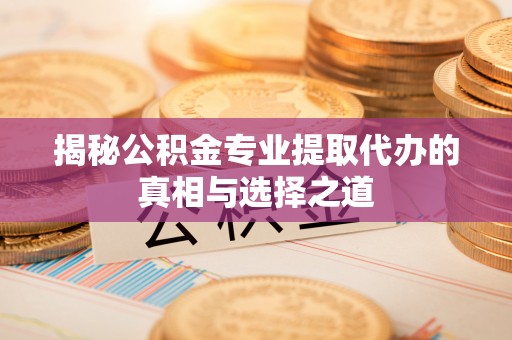 资阳揭秘公积金专业提取代办的真相与选择之道