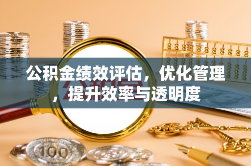 资阳公积金绩效评估，优化管理，提升效率与透明度