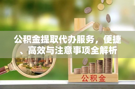 资阳公积金提取代办服务，便捷、高效与注意事项全解析
