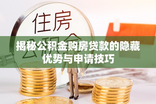 资阳揭秘公积金购房贷款的隐藏优势与申请技巧